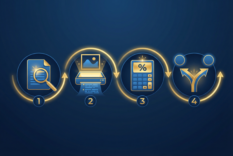 四步方法流程图